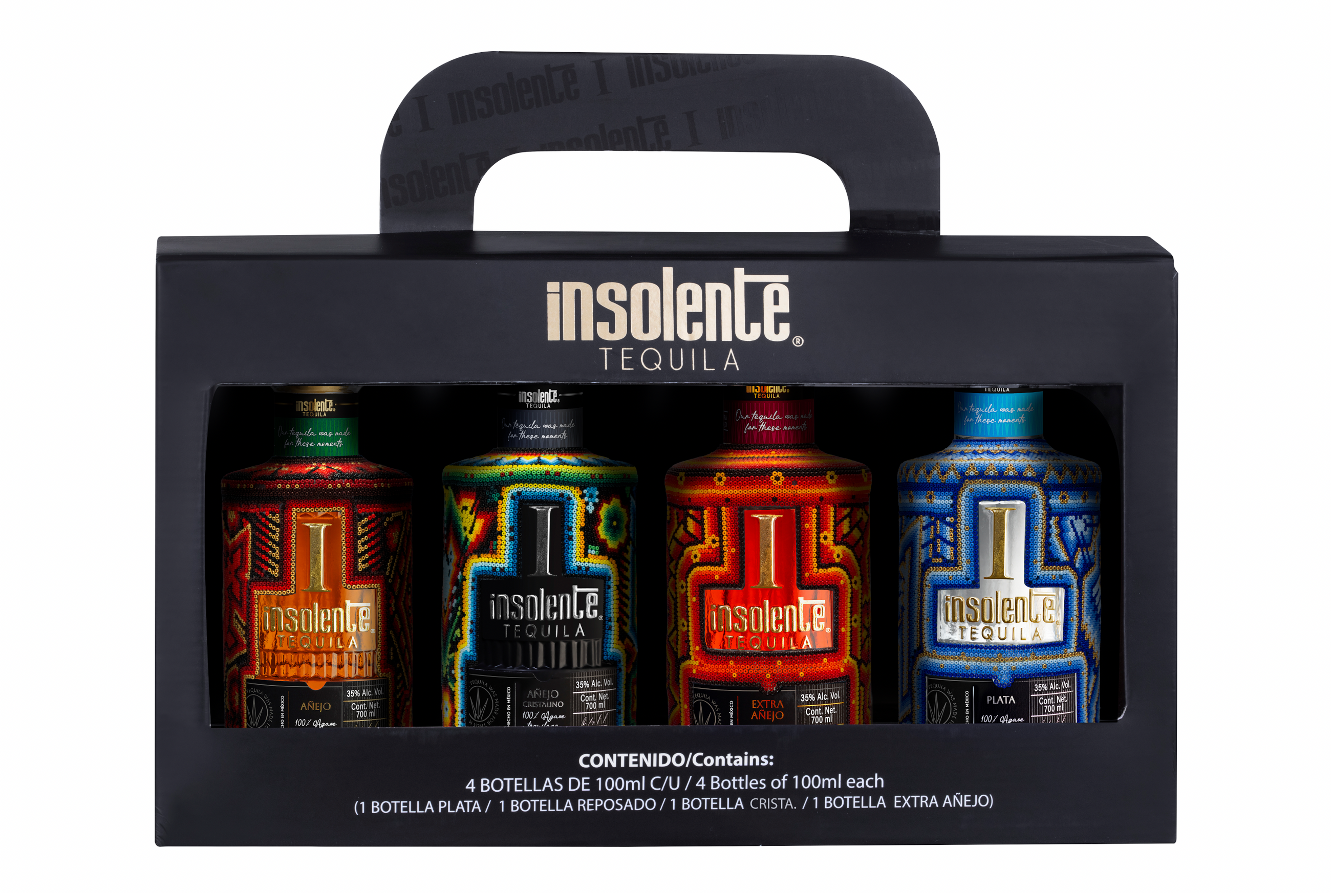 Insolente Tequila 4-Pack Huichol 4x100ml – Special Edition